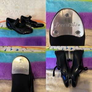 Freestyle Black Tap Shoes for Girls Size 10